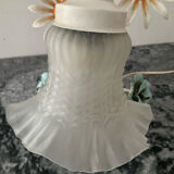 Vintage lamp in metal and glass