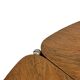 Vintage rosewood coffee table with glass, Denmark, 70s design