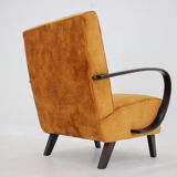 1950s Jindrich Halabala Restored Armchair, Czechoslovakia