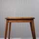Vintage plant stand side table wood & ceramic 1950s