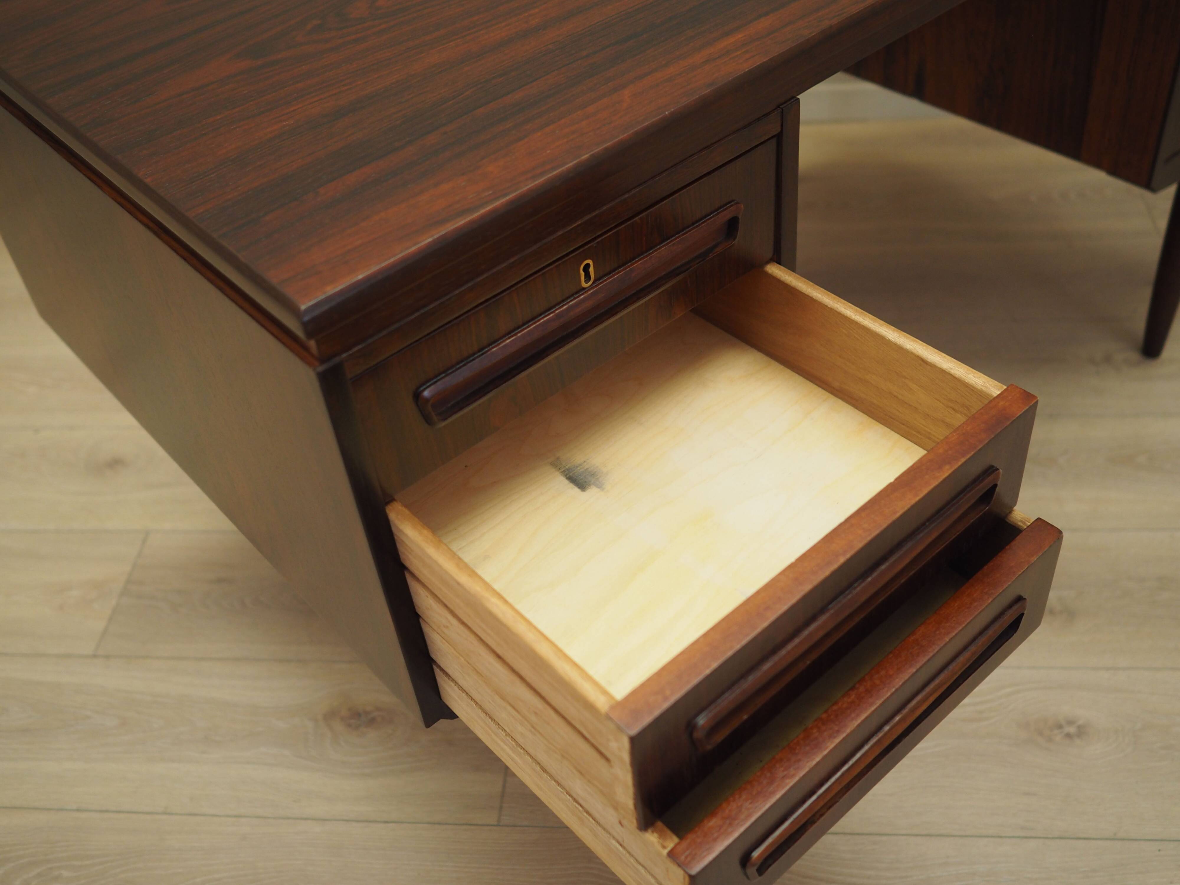 Rosewood desk, Danish design, 1960s, designer: J. Svenstrup