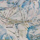 Plan des pistes Alpe d'Huez de Pierre Nova