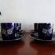 Coffee service Kg Lunéville 4 pers- Lys coat of arms Joan of Arc - Croix Lorraine