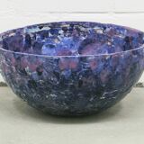 vintage large purple ceramic bowl