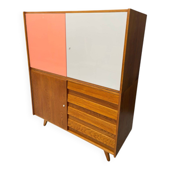 Meuble U-450 en Chêne par Jiří Jiroutek pour Interiér Praha, Tchécoslovaquie, 1