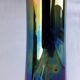 Iridescent glass vase