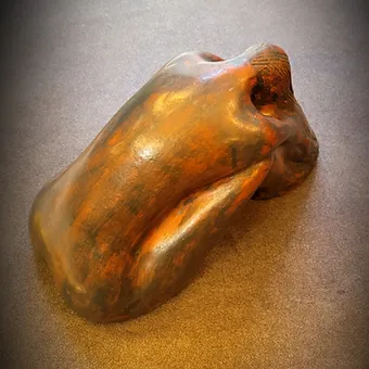 Earthen sculpture's body
