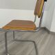 Pair chairs B32 Cesca skaï by Marcel Breuer vintage 1960