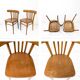 2pcs Chaise de café Chaise de bistrot Mid Century Vintage Café Bistro Streb