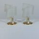 Pair of vintage spiral style bedside lamps, mid-century, Geru