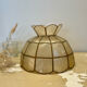 Suspension nacre et laiton vintage