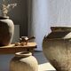 Borneo vase in brown terracotta (1) H35 D23