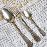 Art Deco silver-plated cutlery, silver-plated cutlery set.