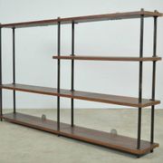 Hanging vintage wooden stick cabinet, Netherlands 1970