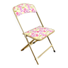 Chaise vintage upcyclée - pink flower