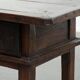 Table basse en bois de châtaignier du XVIIIe siècle d'Europe du Sud