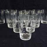 Set of 12 baccarat crystal whiskey glasses Champigny model