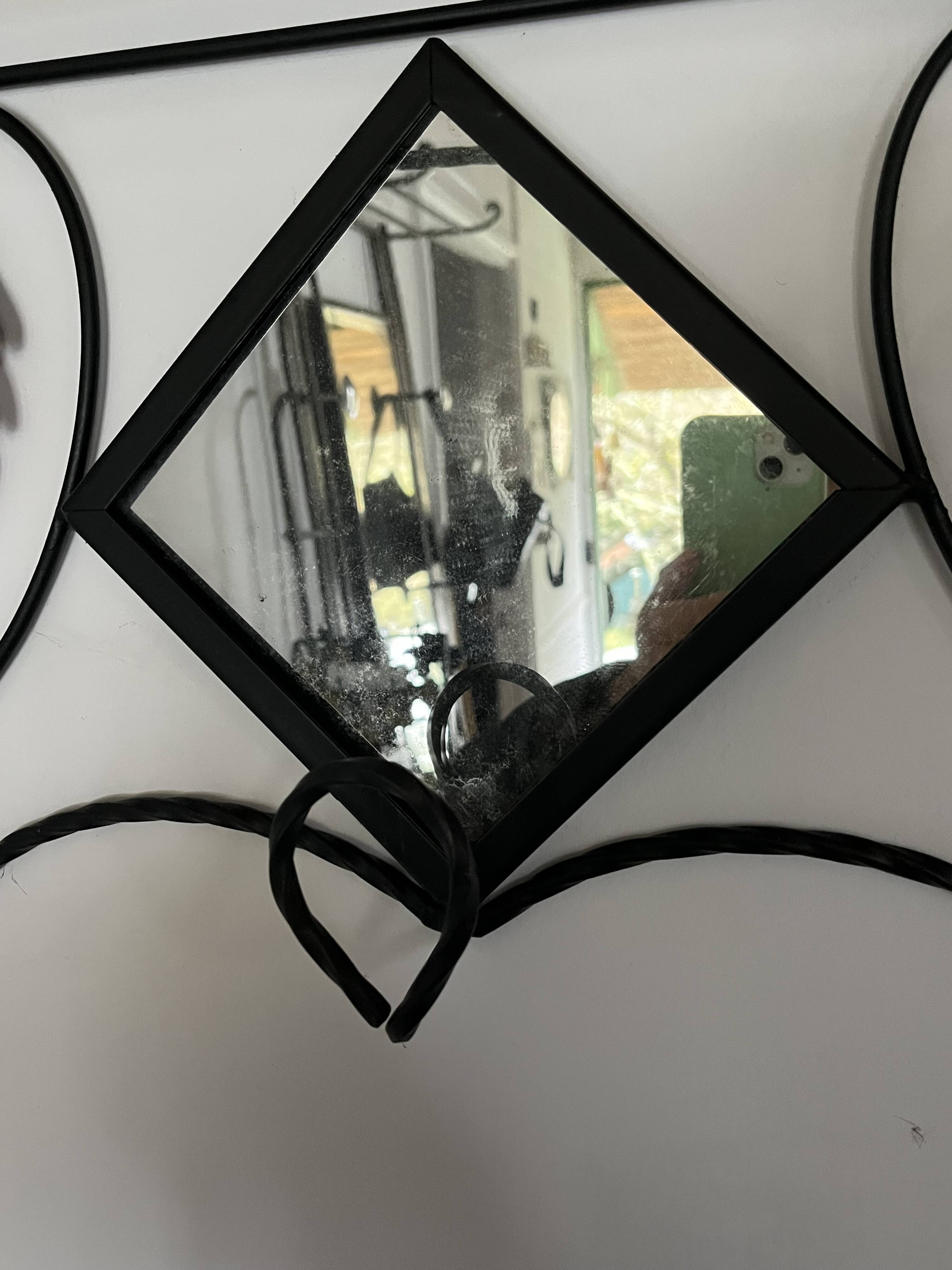 Wrought iron coat rack