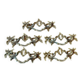 Set of 5 bronze handles