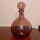 Bottle  in blown and bubbled glass