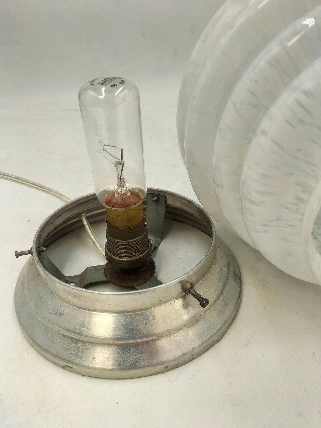 Lampe en verre de Clichy