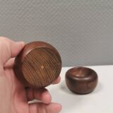 2 salerons en teck, Danemark années 1970