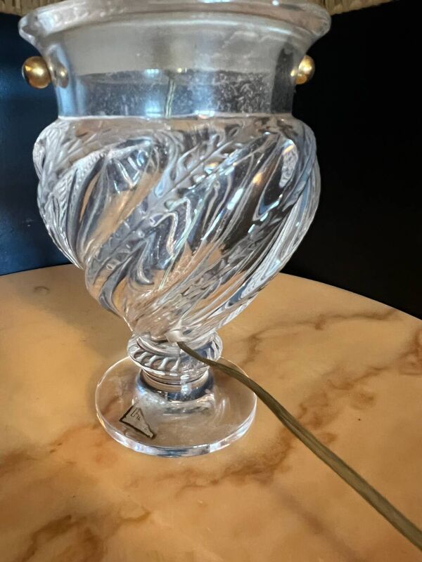 Lampe ''Bamako'' en cristal de Lalique France - Vintage vers 1970