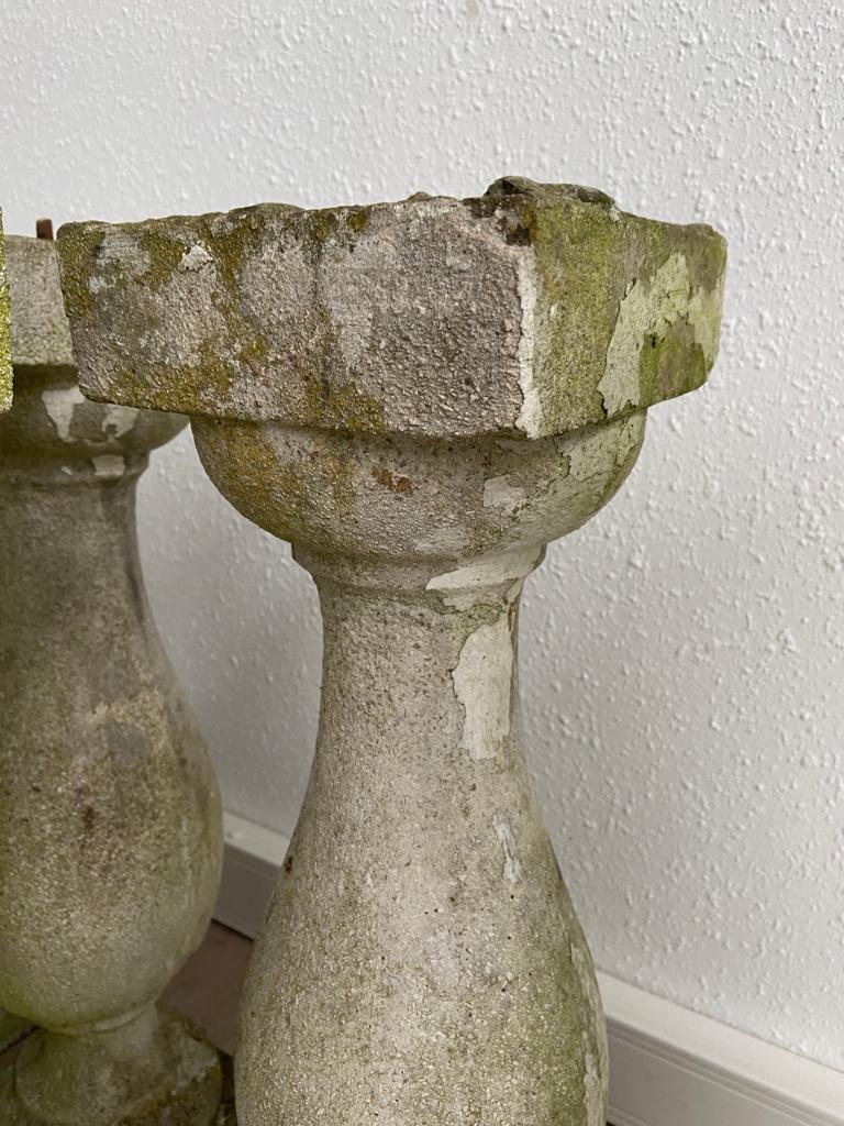 Set of 10 vintage antique style balusters