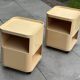 Ensemble vintage de deux chariots Kartell Componibili 4970 par Anna Castelli