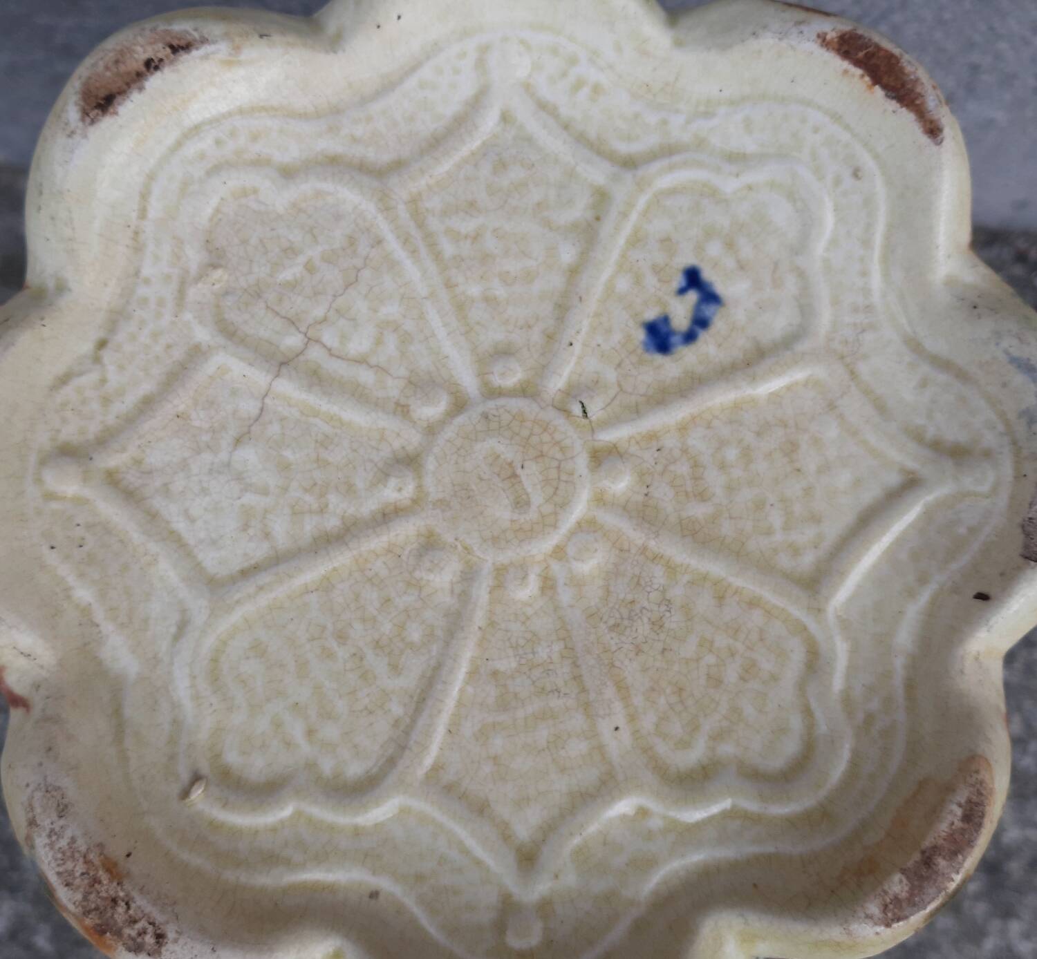 19th-century earthenware cachepot