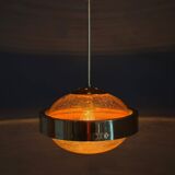 Space Age UFO Pendant Lamp by Kamenický Šenov, Czechoslovakia 1970s