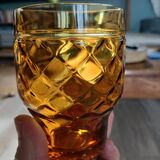 7 vintage water glasses "Pernod S.A."