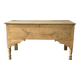 Vintage kneading trough renovated in solid raw oak wood