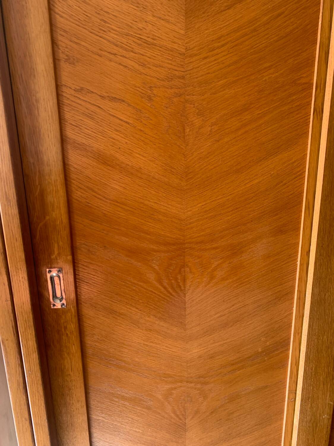 Vintage wardrobe with compass feet