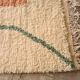 Tapis berbère beni ourain artisanal fait main à motifs colorés 1,5/2,5 m