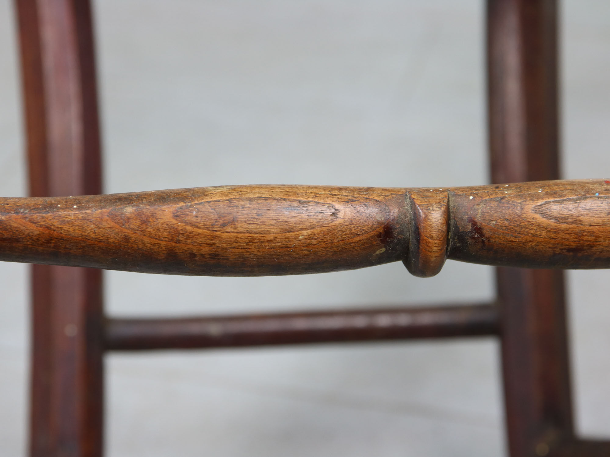 Antique Patinated Children's Chair, 1890s