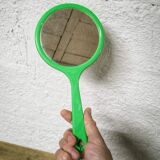 Miroir à main vintage en plastique
