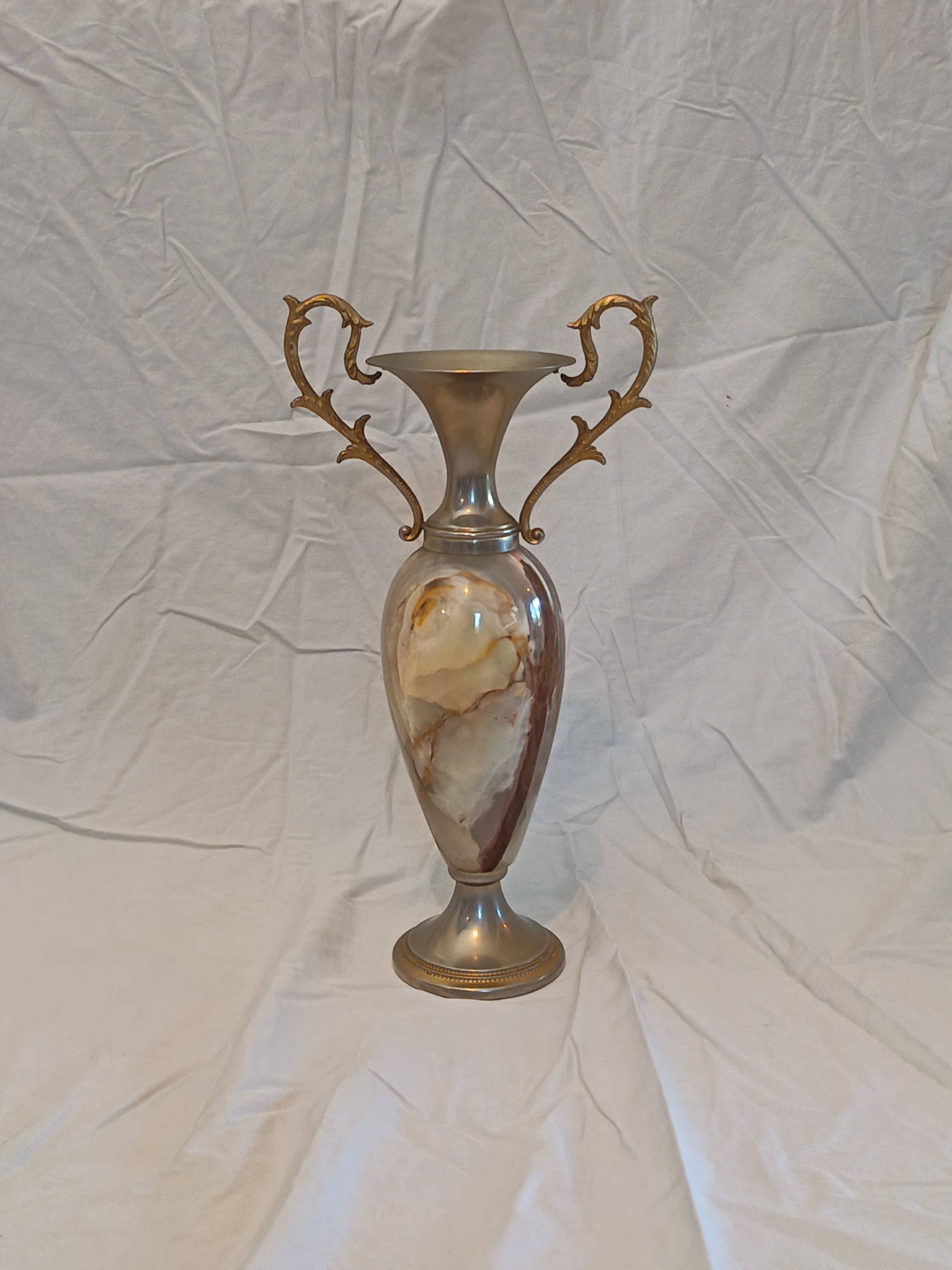 Vase en onyx Vintage.