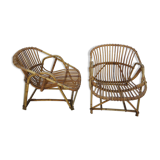 Fauteuils en rotin