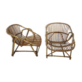 Fauteuils en rotin
