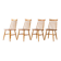 Ensemble de 4 chaises scandinaves Fanett par Ilmari Tapiovaara
