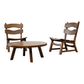 Set of two lounge chairs and coffee table from Dittmann & co