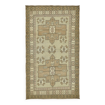 Turkish Vintage Anatolian Rug 134 cm x 237 cm