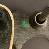 Porte pipe en bronze et laiton, 1950