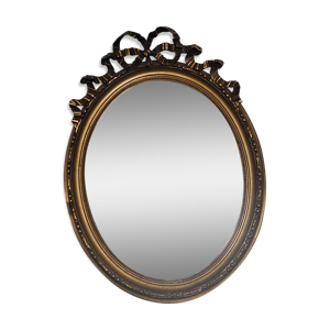 Miroir ovale Louis XVI - noeud