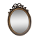 Louis XVI oval mirror with love knot and ribbon