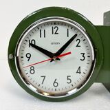 Vintage green citizen double-sided navy wall clock, 1980s
