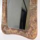 Grand miroir en cuir 