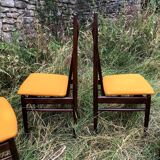 Mahogany chairs top vintage backrest 60s