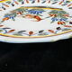 Assiette en faience de Malicorne signé emile tessier decor oiseau